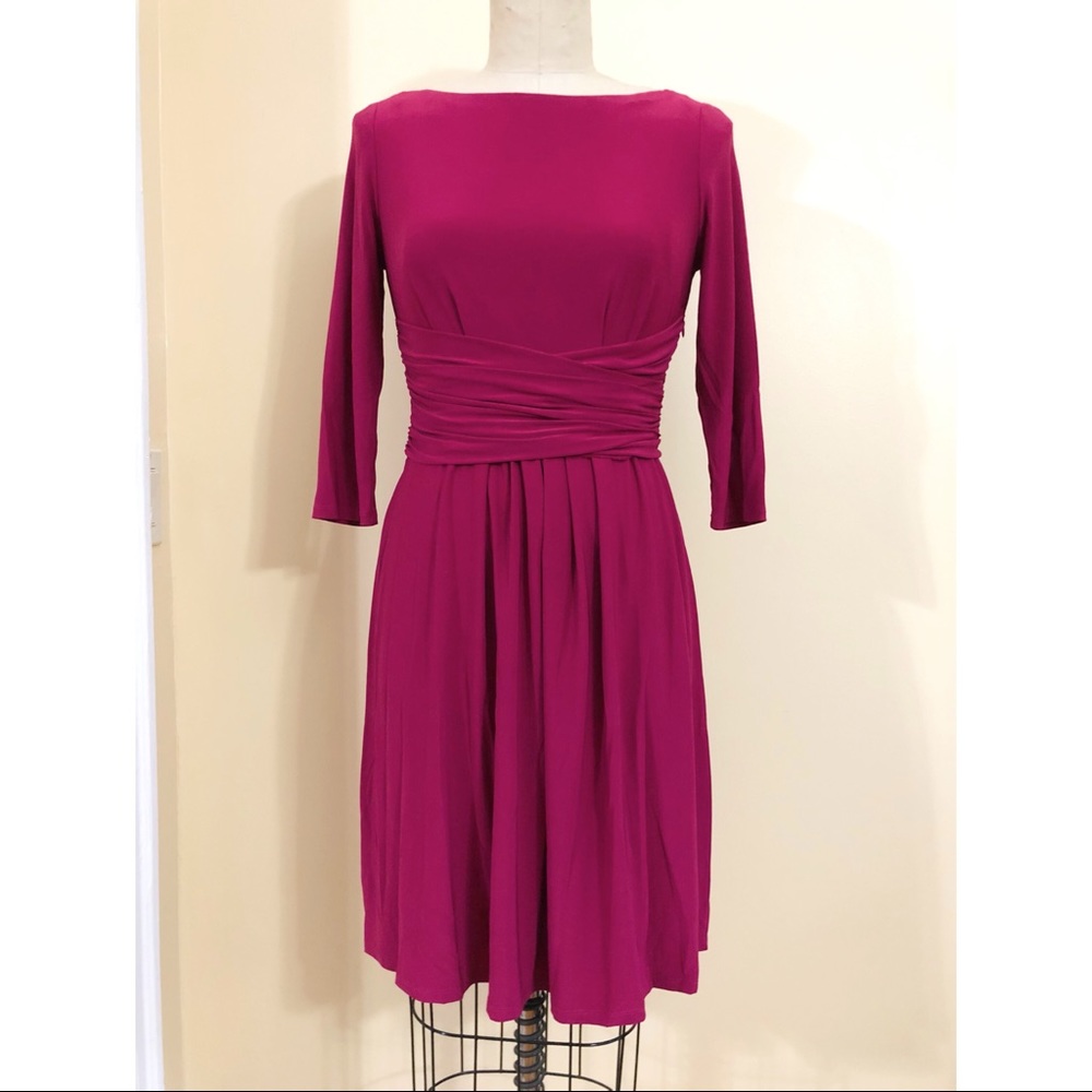 Eliza J Ruched Waist Jersey Dress